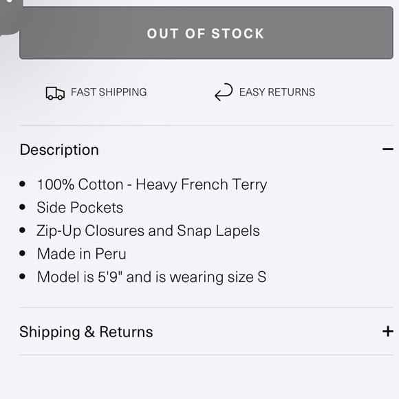 Chrldr cheerleaders Terry Perfecto jacket - Picture 6 of 7